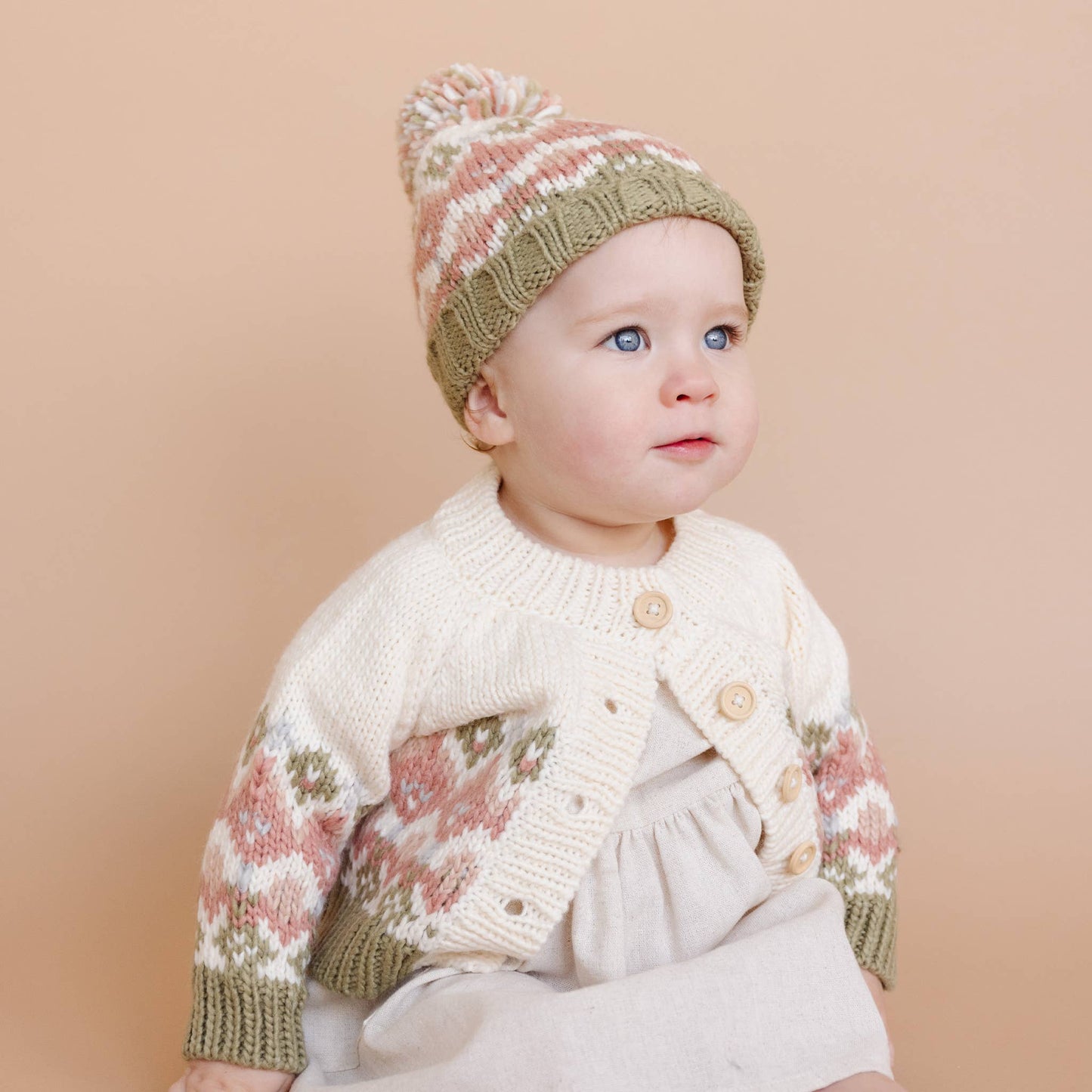 Fairisle Knit Cardigan, Pastel | Baby & Kids Sweater