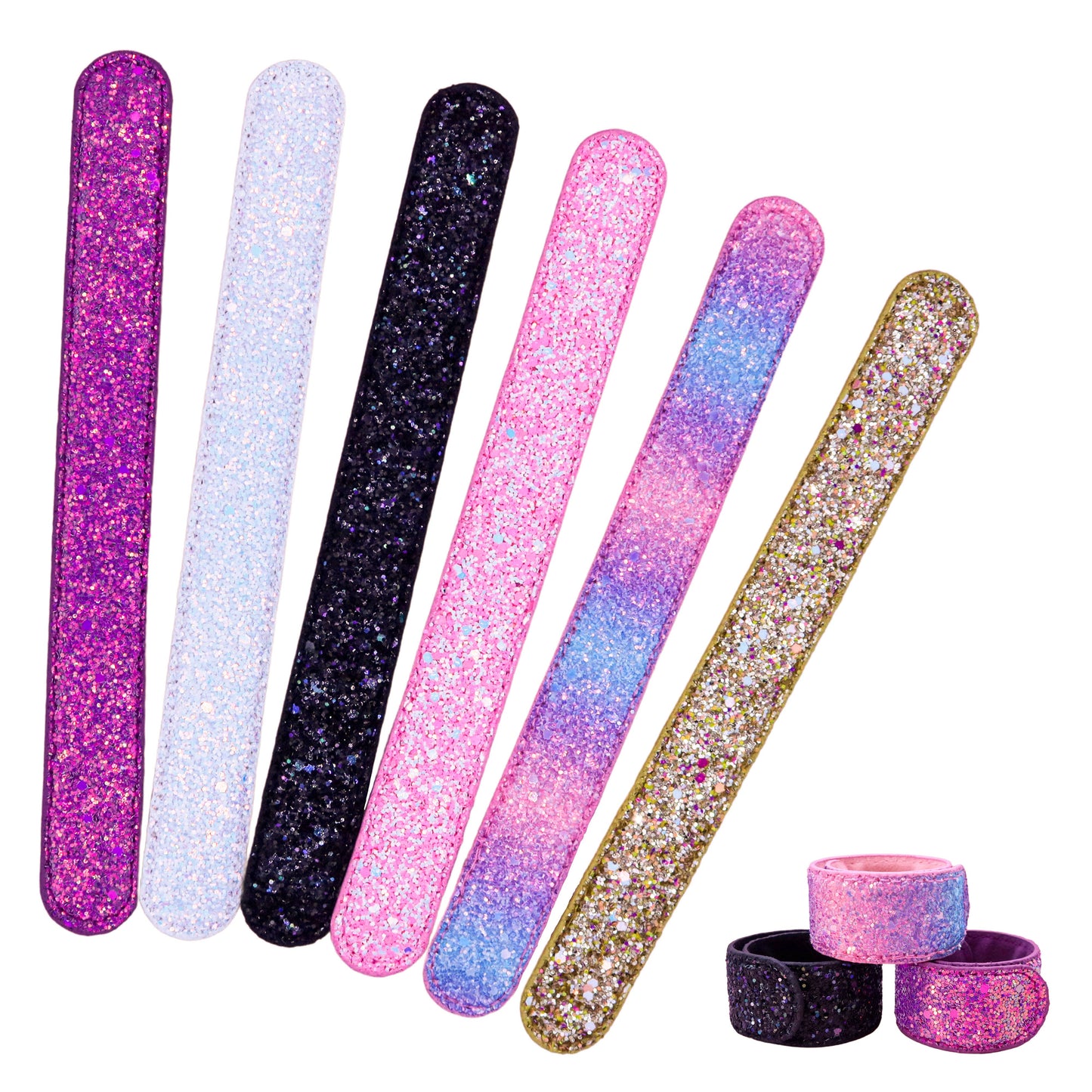 Sparkly Glitter Slap Bracelet