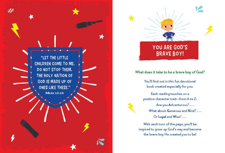 A to Z Devotions for Brave Boys