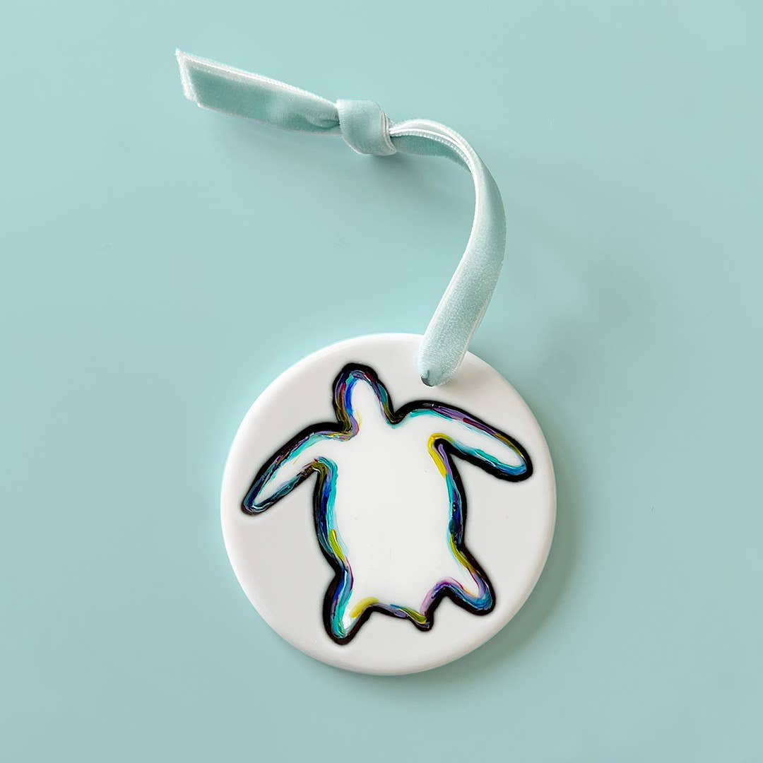 Sea Turtle Ceramic Ornament