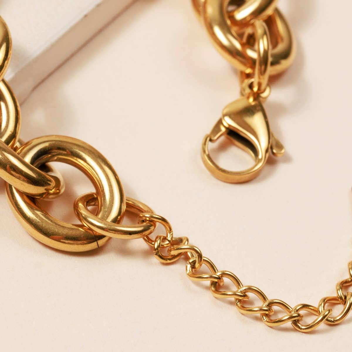 Basic Chain Bracelet 18K Gold Plated Stainless Steel