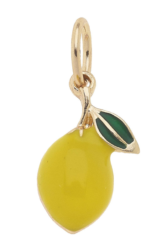 3-D Lemon Charm in Yellow