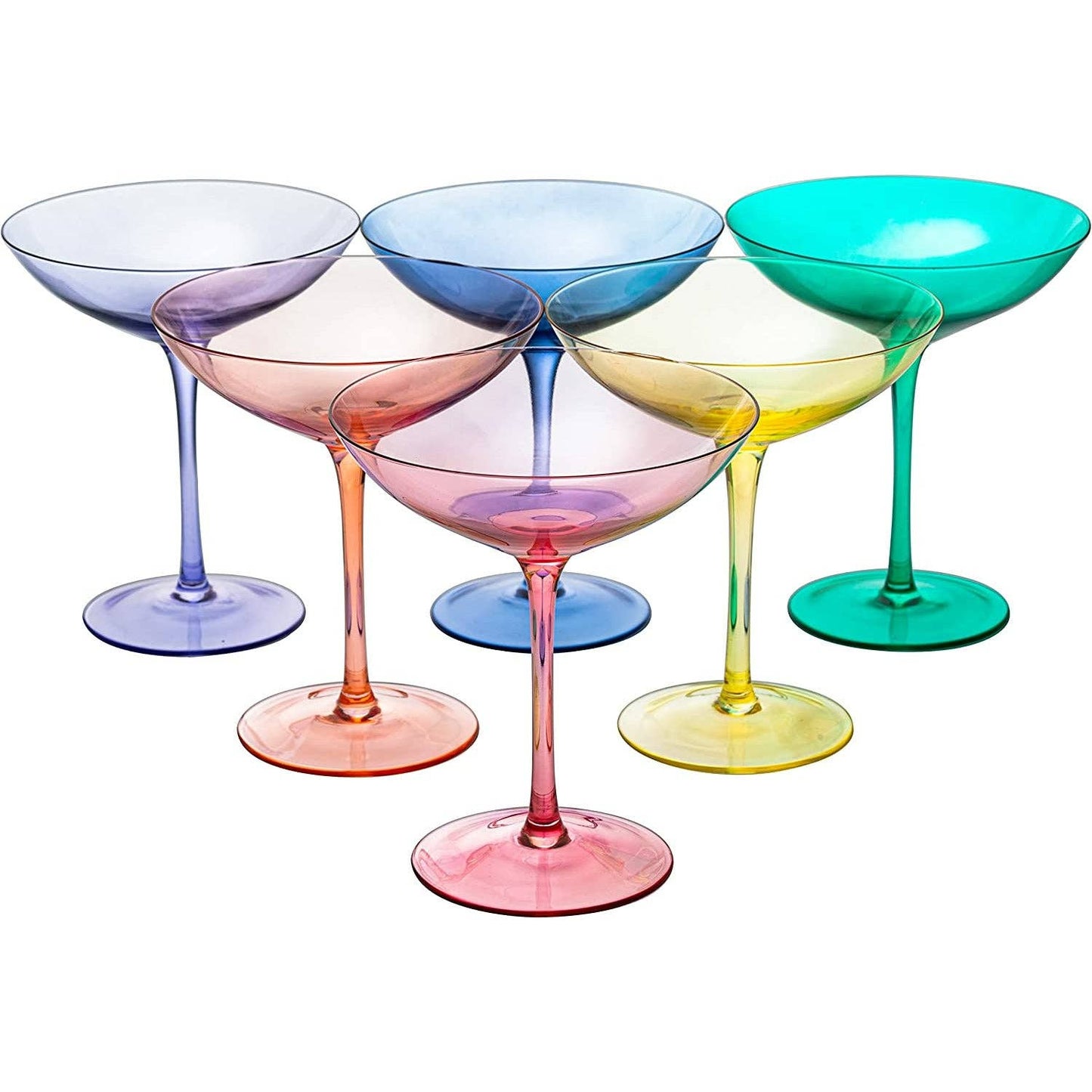 Set of 6 Champagne Coupes | 12oz by The Wine Savant