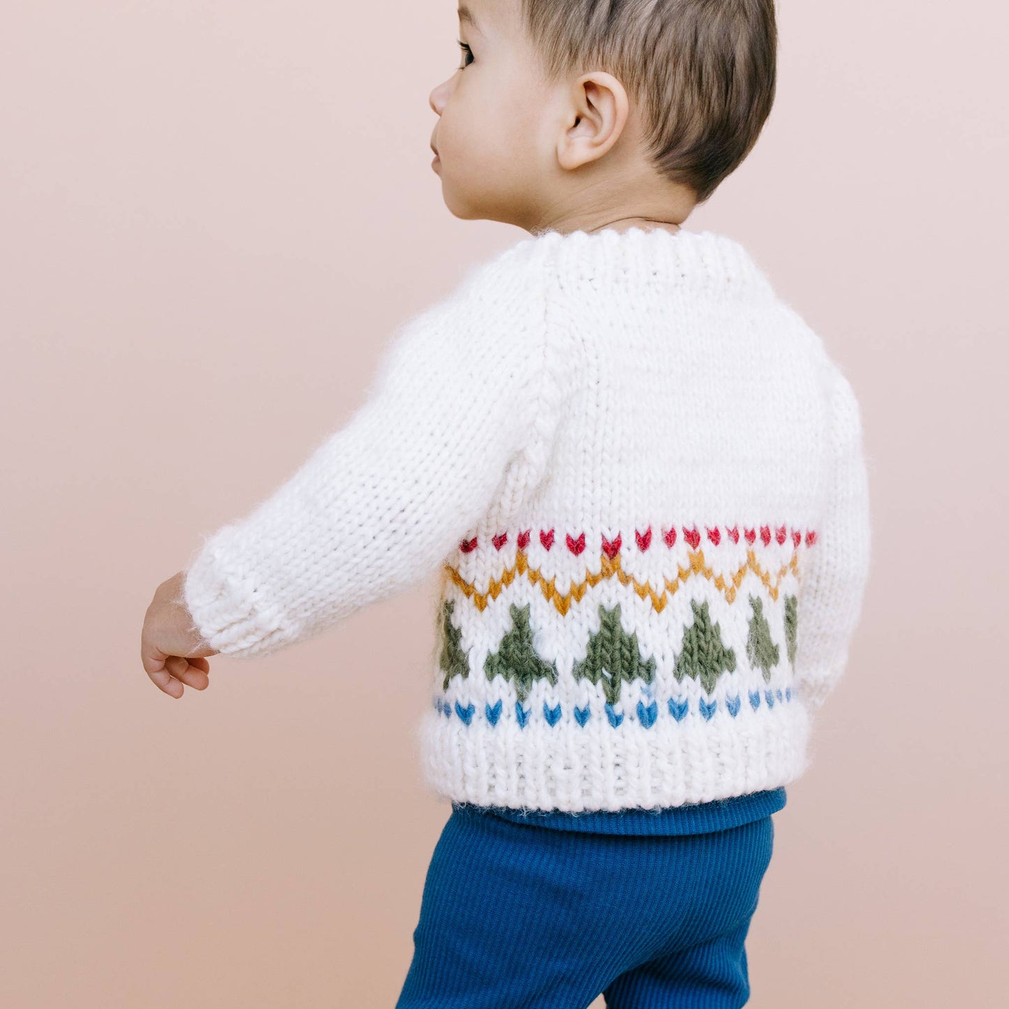 Tree Fair Isle Cardigan | Kid Baby Fall Christmas Sweater