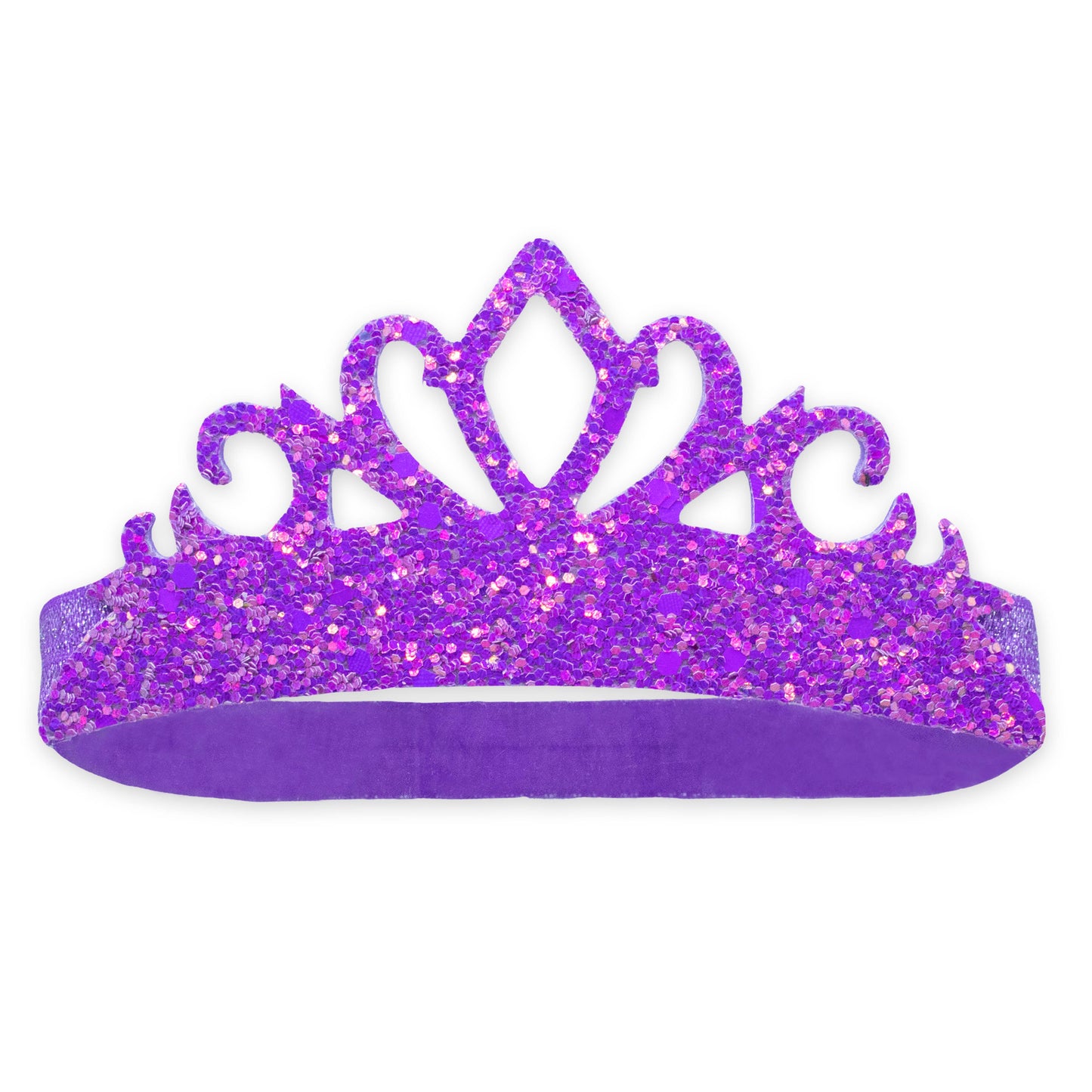 Stretch Glitter Princess Tiara Headbands