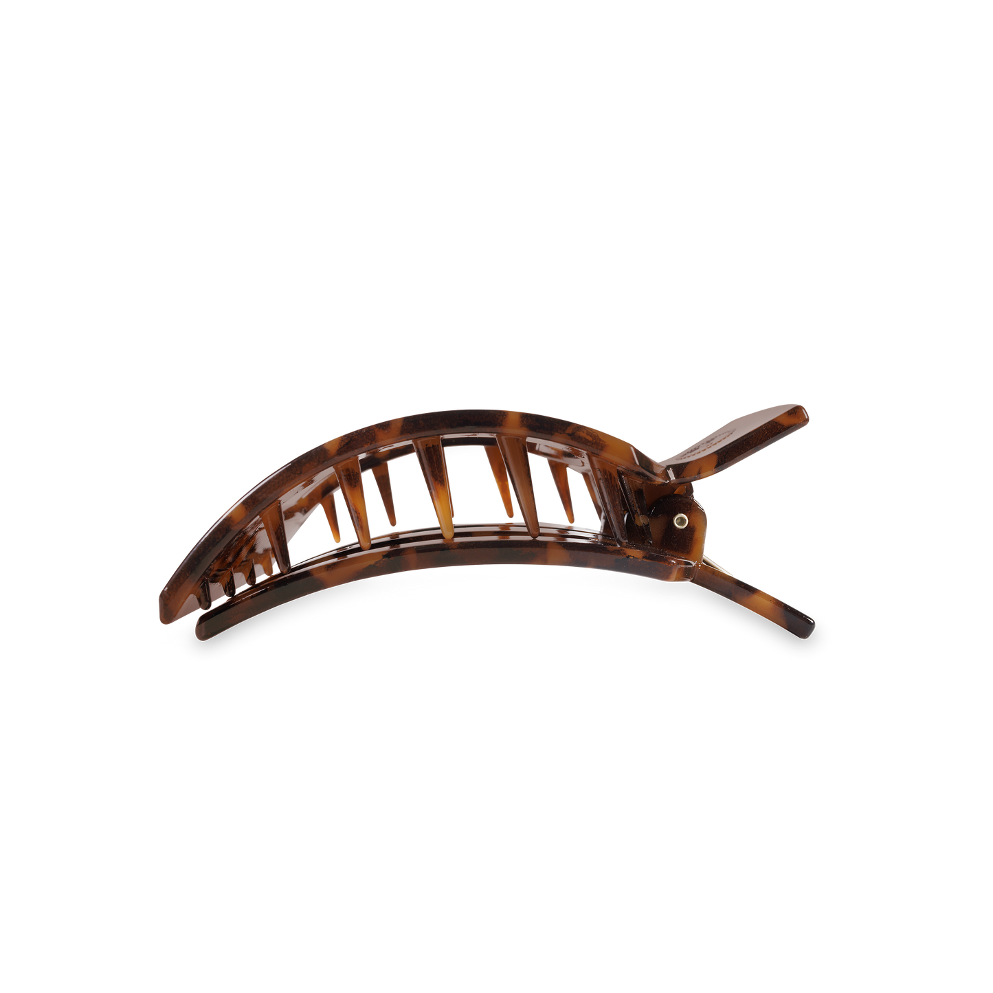 Square Flat Hair Clip | Med. | Tortoise