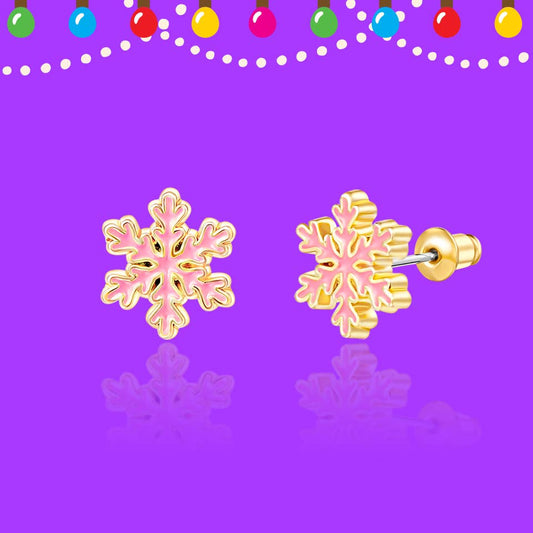 Snowflake Stud Earrings