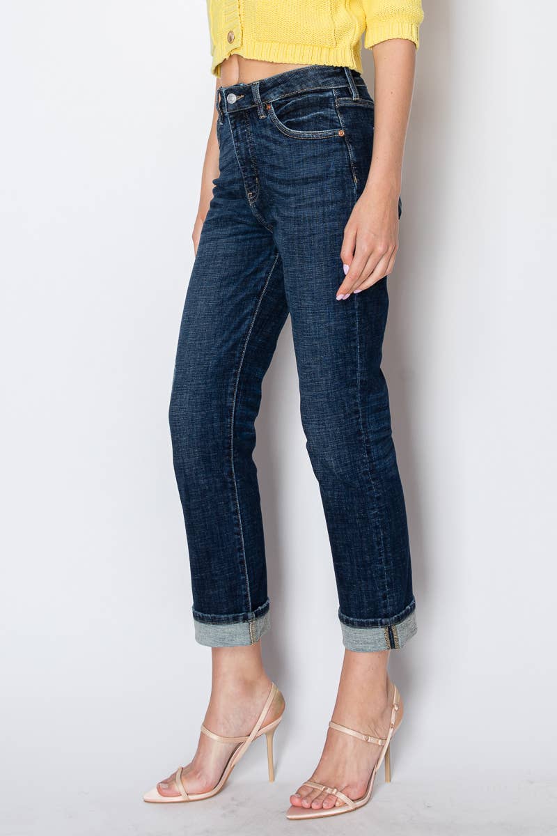 Tummy Control High Rise Stretch Straight Jean