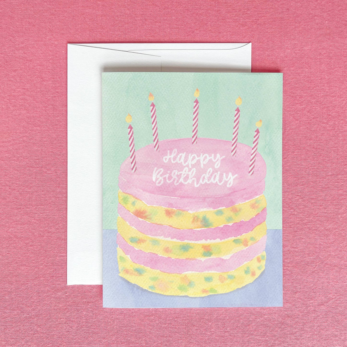 Funfetti Birthday Cake Greeting Card | Sprinkle Cake Card