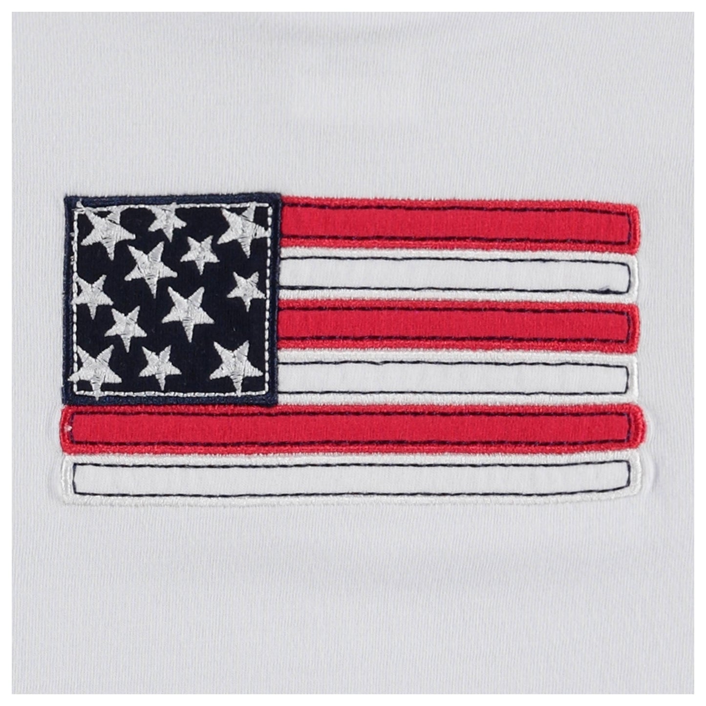 Good Lad Toddler Boys Flag Appliqued July 4th Short Set