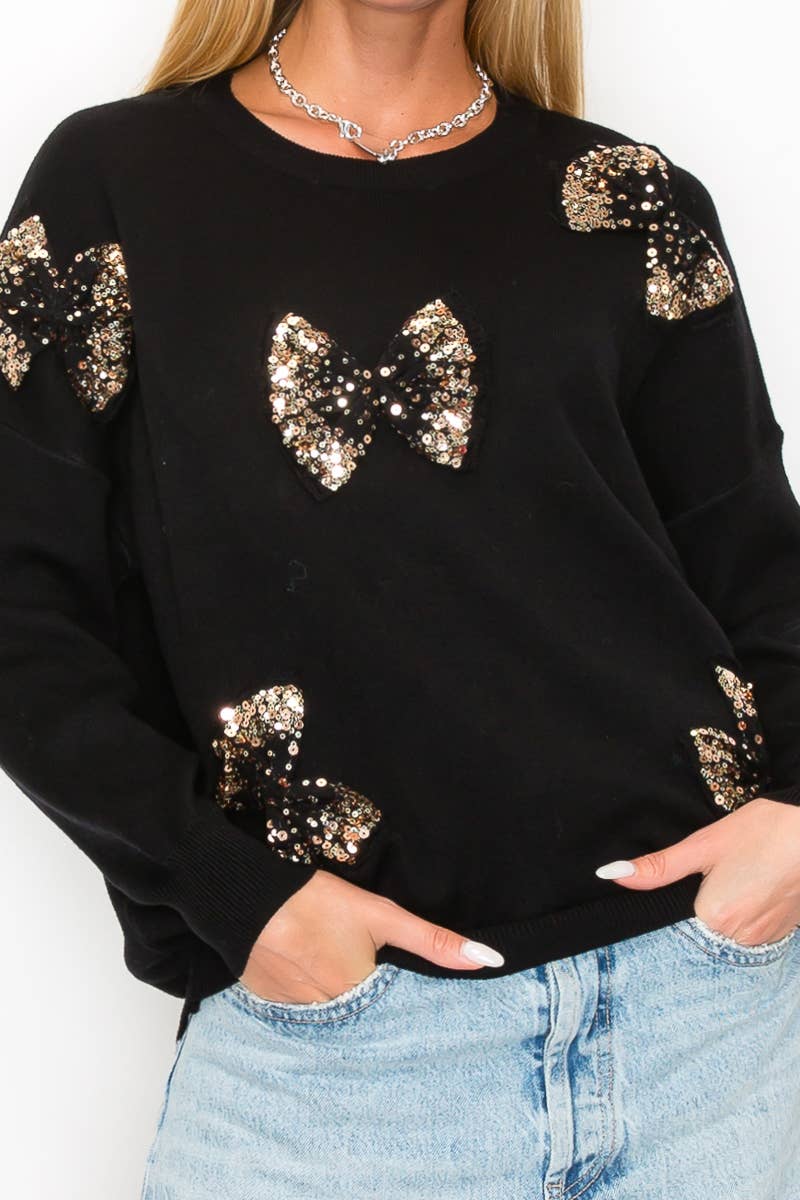 Butterfly Sequins Sweater