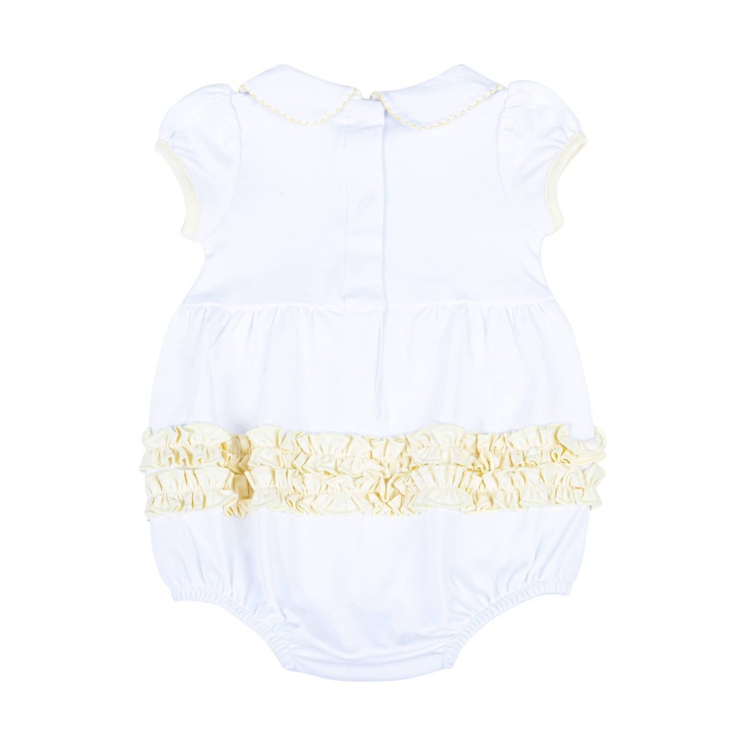 Thanksgiving Blessings Ivory Emb Collared S/S Girl Bubble