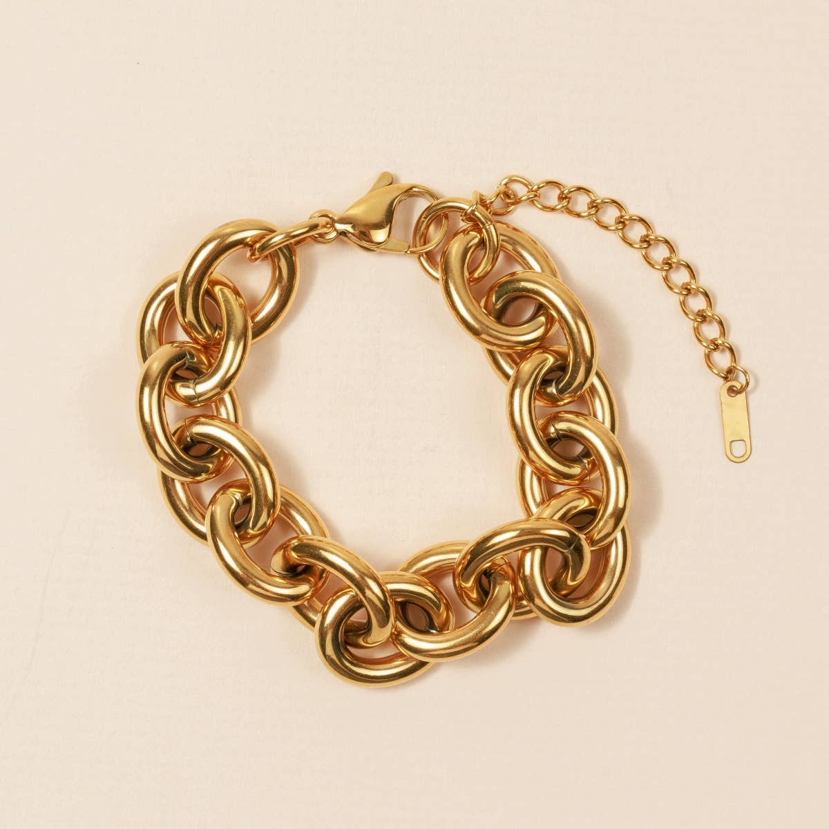 Basic Chain Bracelet 18K Gold Plated Stainless Steel