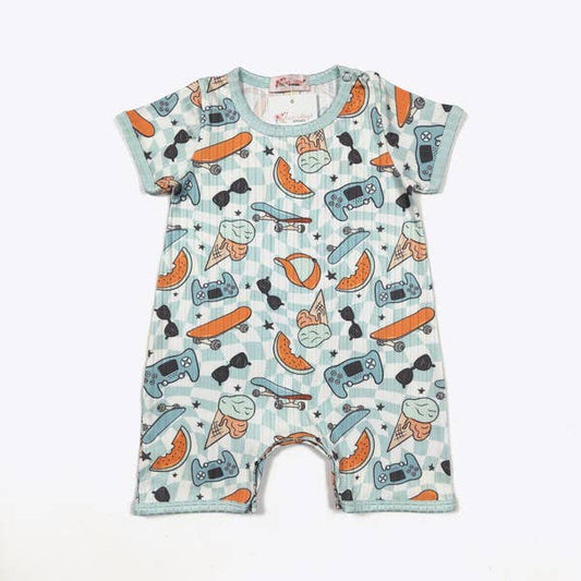 Skateboard Boy Romper