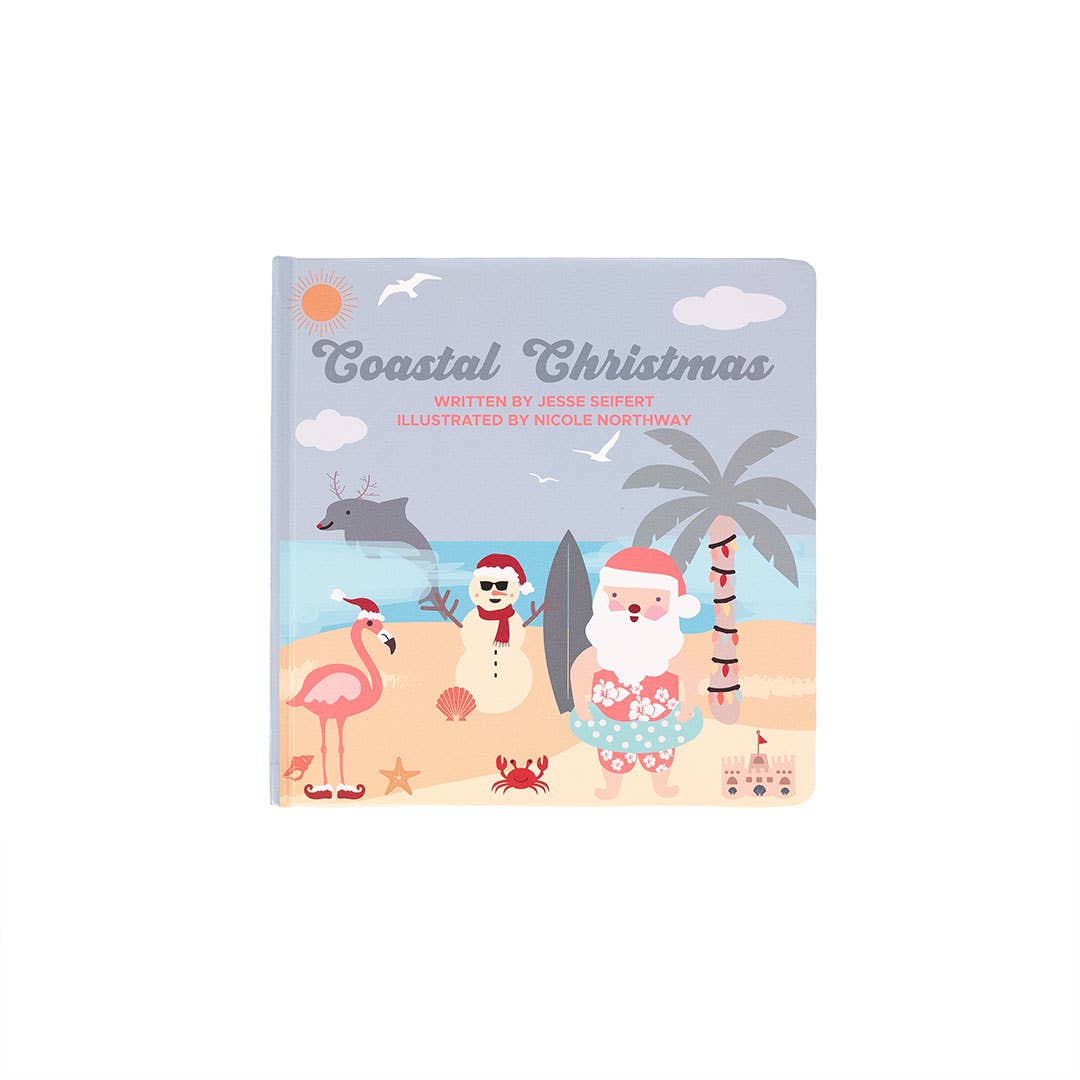 Coastal Christmas Holiday Kids Book Baby Board Book Gift