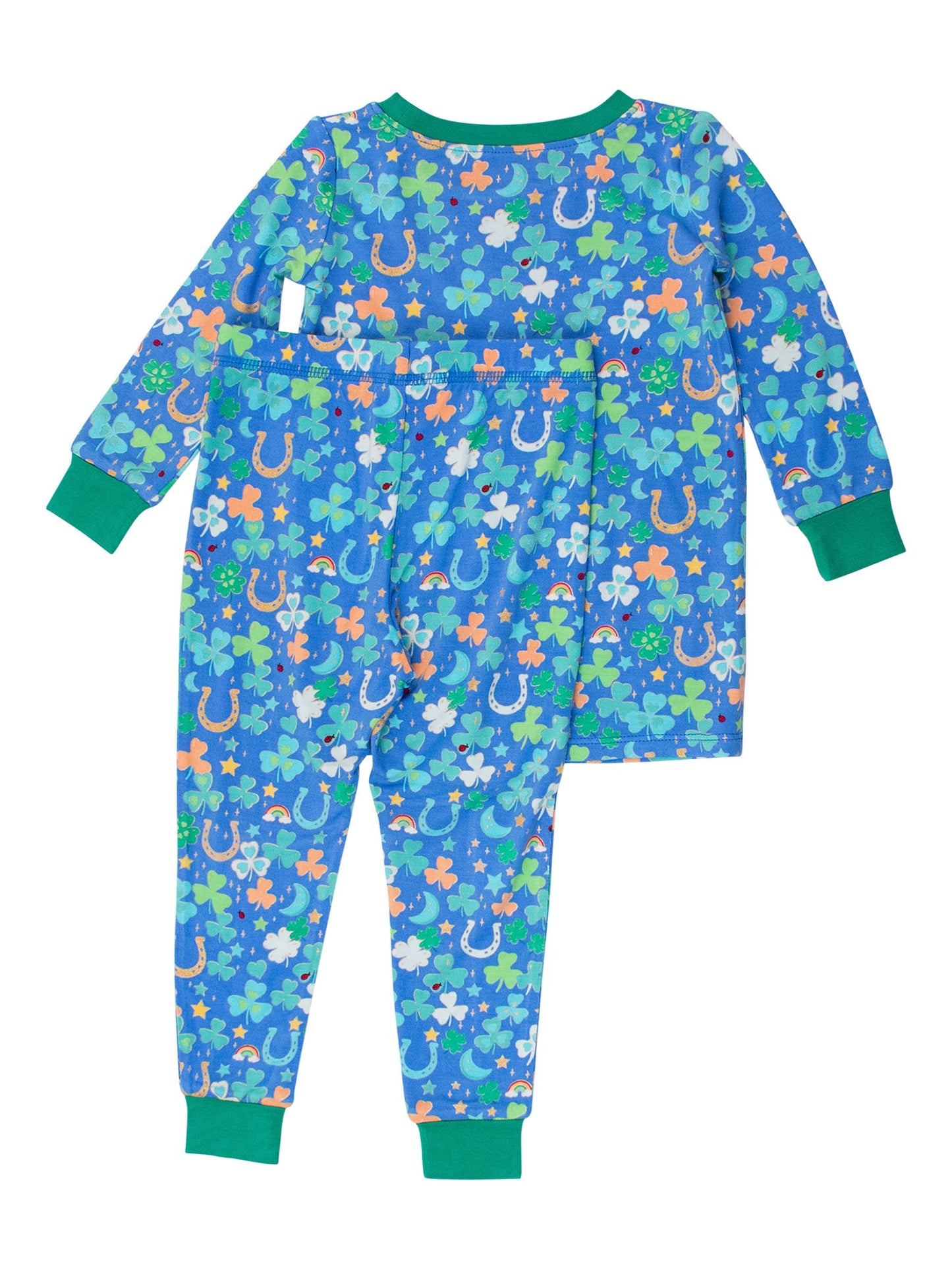 Boys Blue Lucky Day Bamboo Viscose Long Sleeve Pajama Set