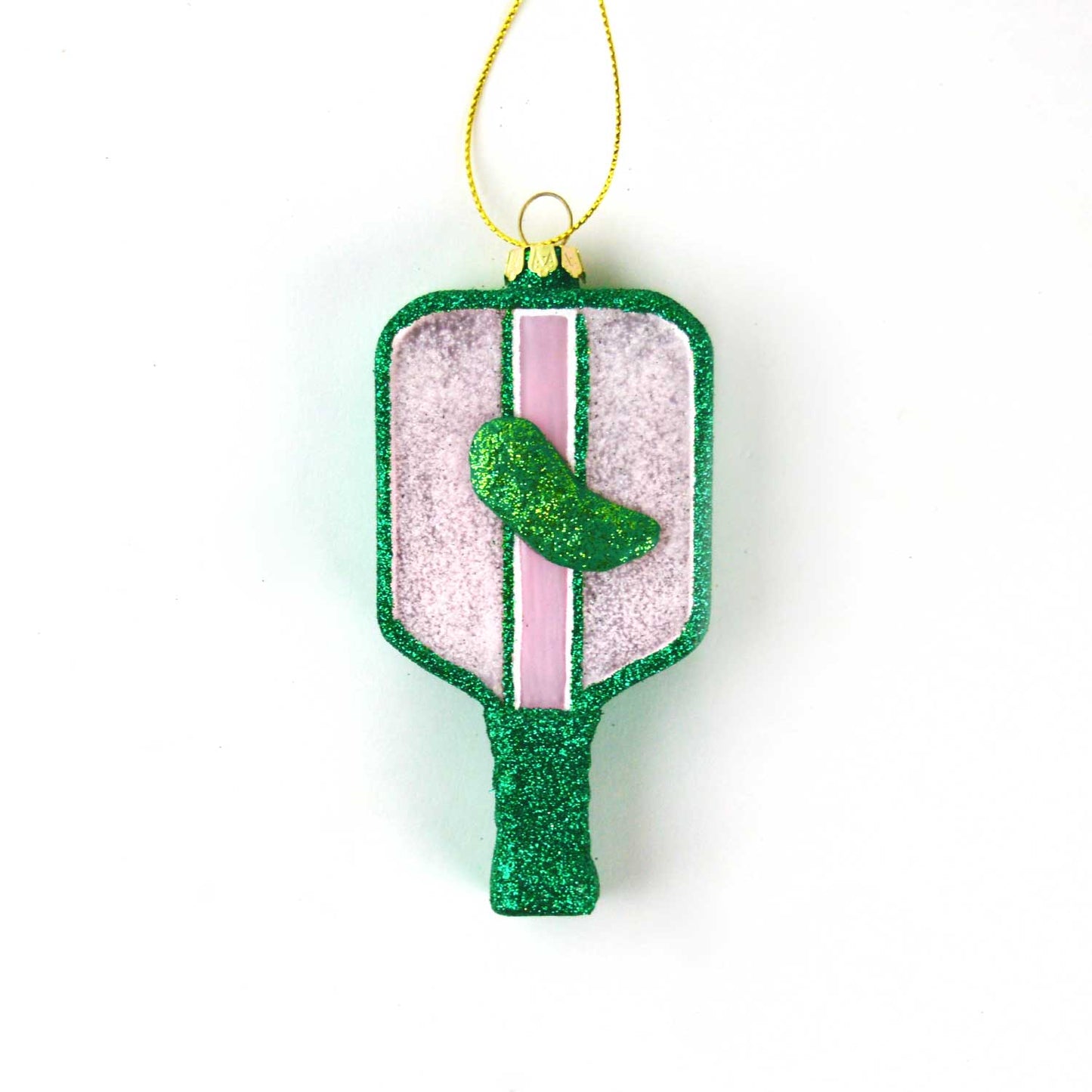 Pickleball Boxed Glass Ornament