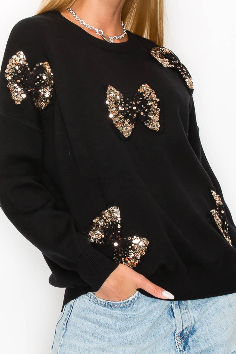 Butterfly Sequins Sweater