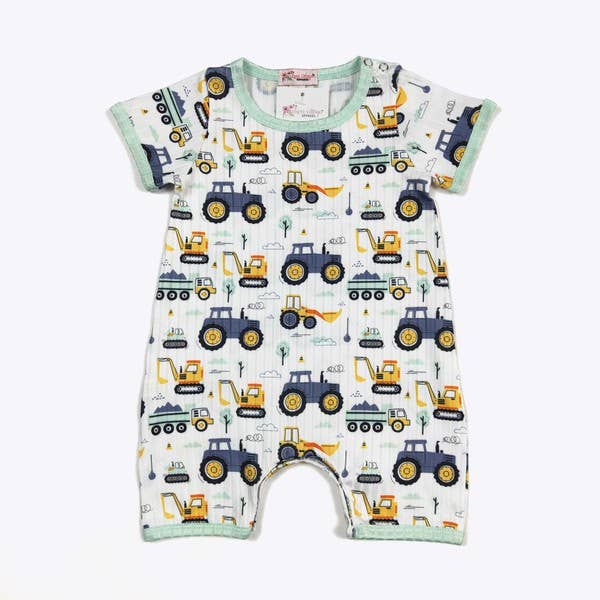 Backhoe Boy Romper