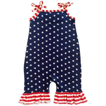 4th of July Baby Girls Romper