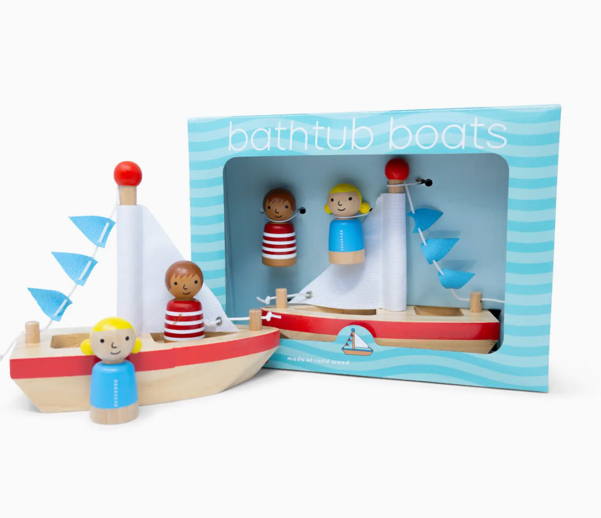 Boats and Buddies Bath Toy - Boy and Girl