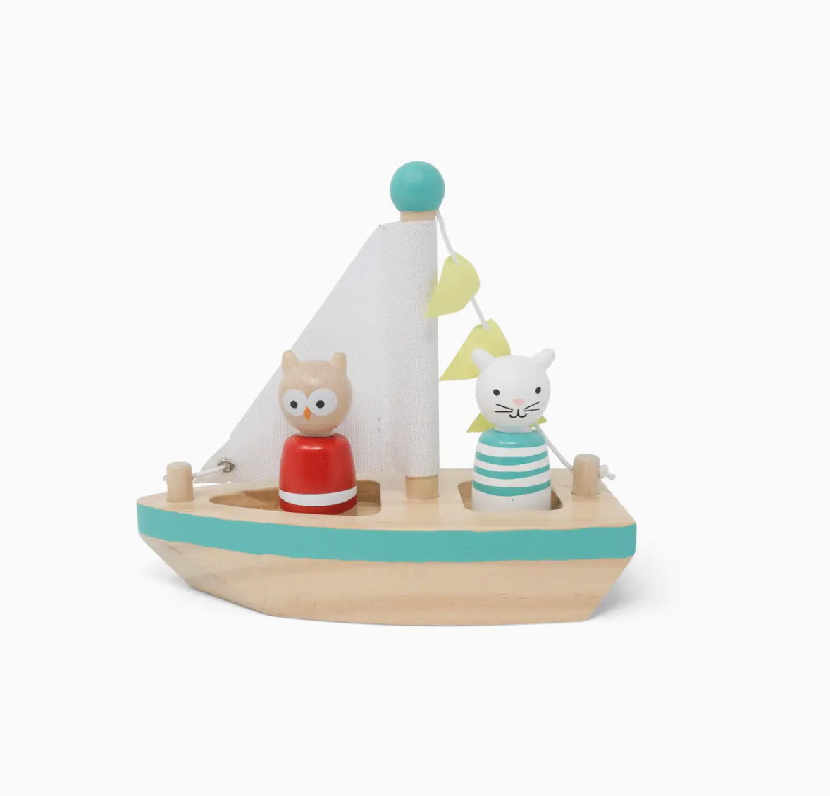 Boats and Buddies Bath Toy - Owl and Cat