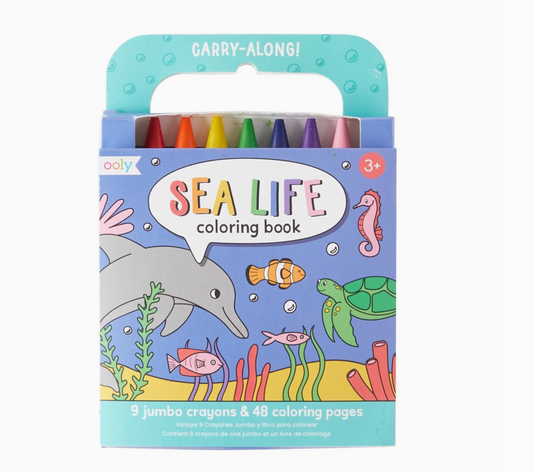 Carry Along Coloring Kit - Sea Life