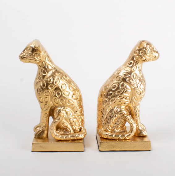 Leopard Bookend Set