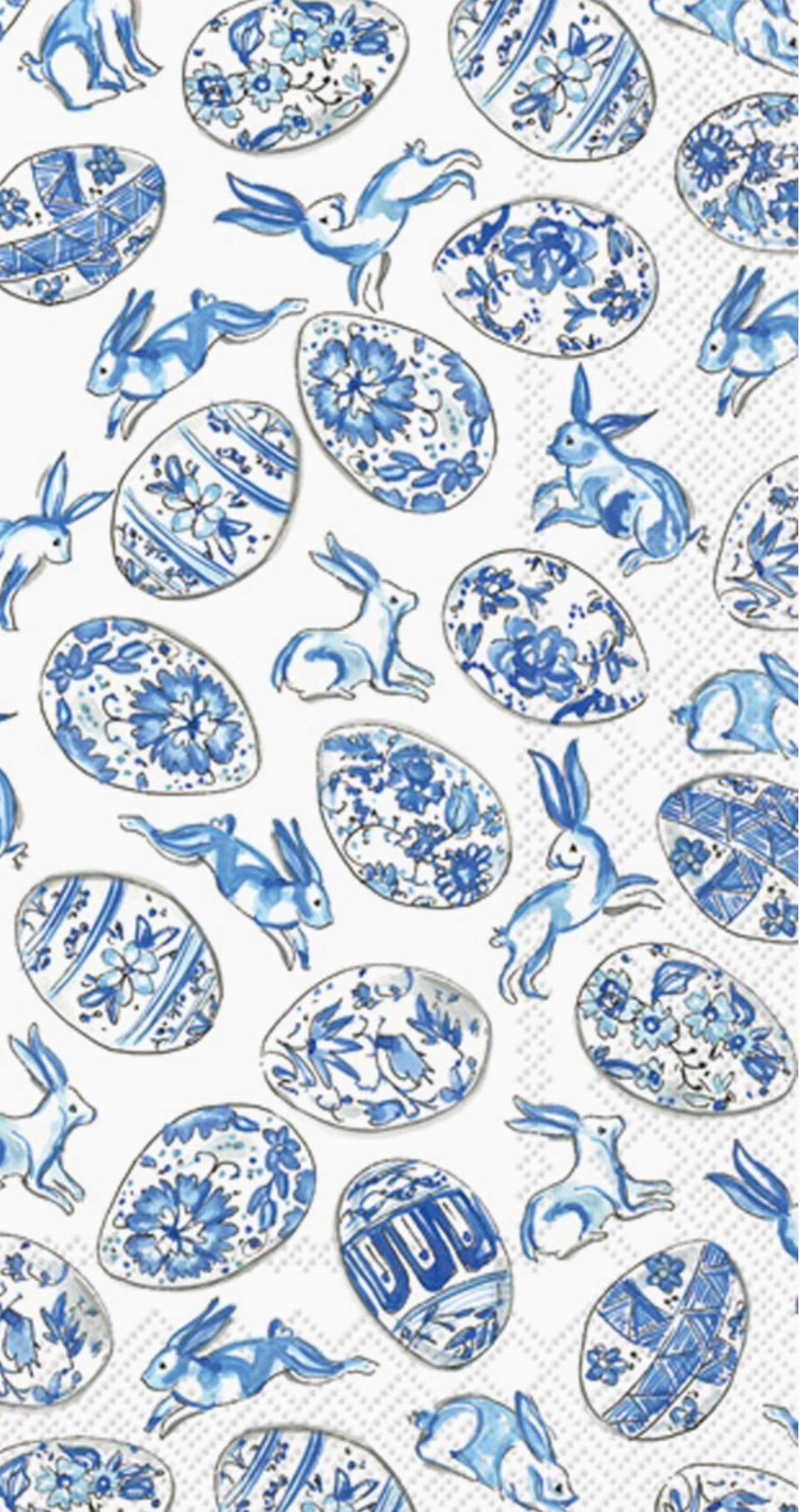 Blue and White Easter Guest Towels