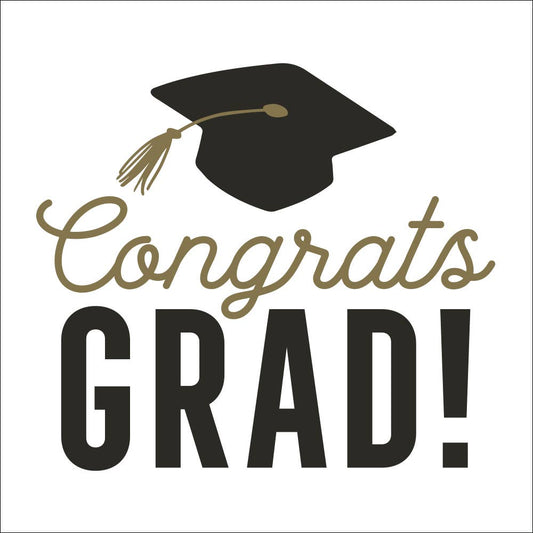 Graduation Cocktail Napkins |Congrats