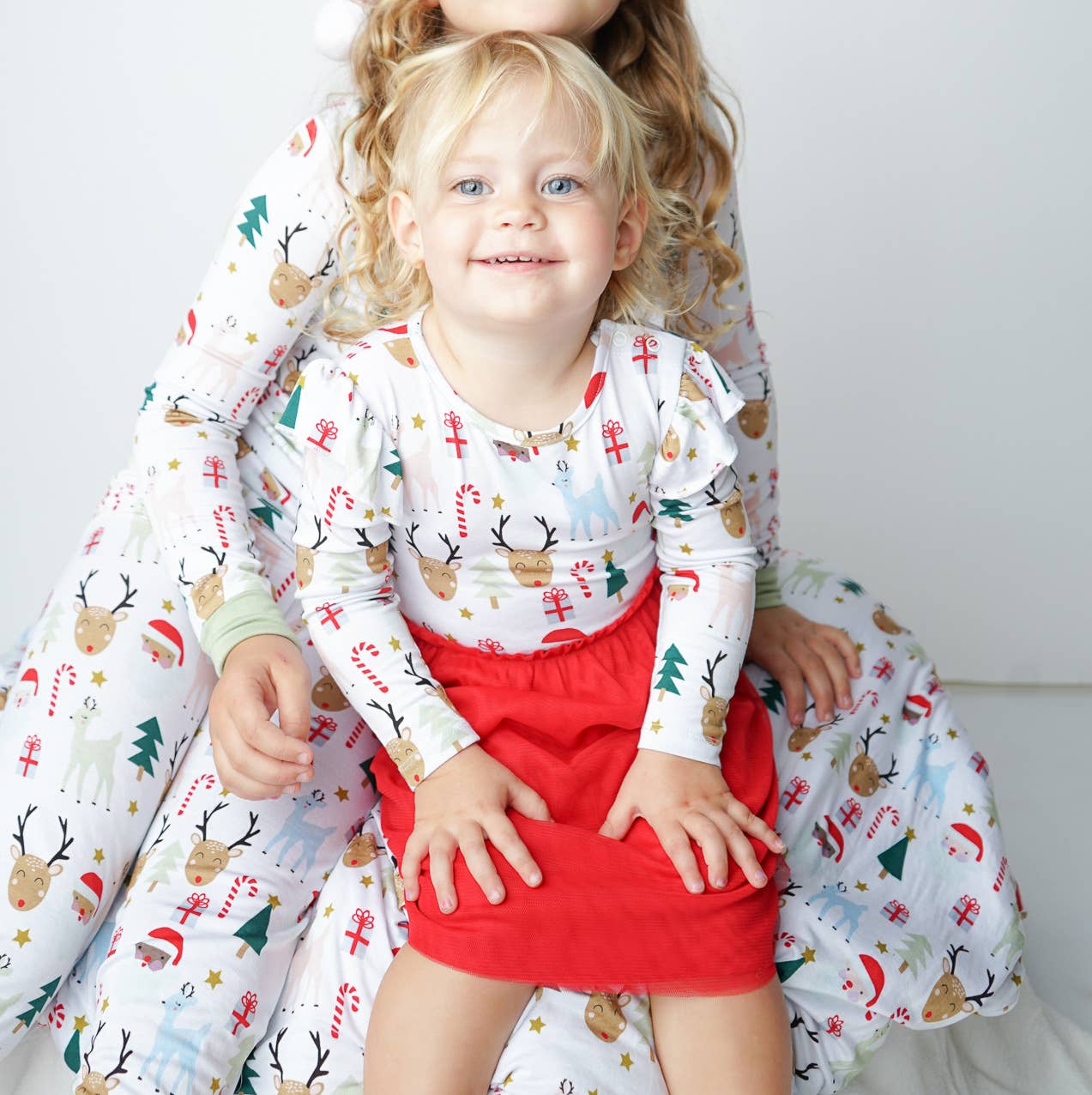 Santa and Friends Kids Holiday Tulle Dress