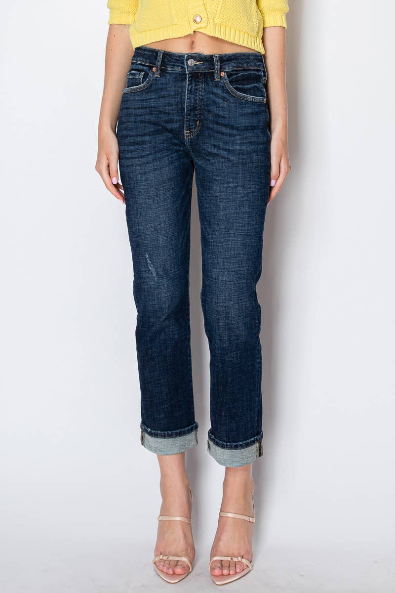 Tummy Control High Rise Stretch Straight Jean