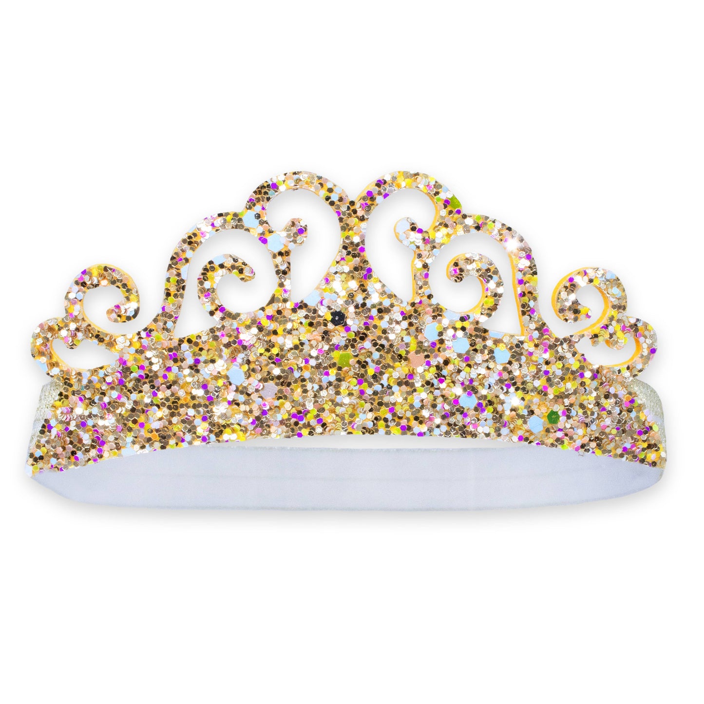 Stretch Glitter Princess Tiara Headbands