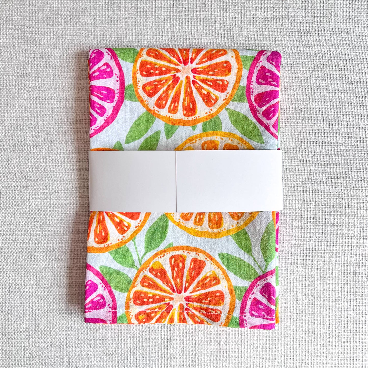Bright Citrus Kitchen Towel | Orange Slices Tea Towel
