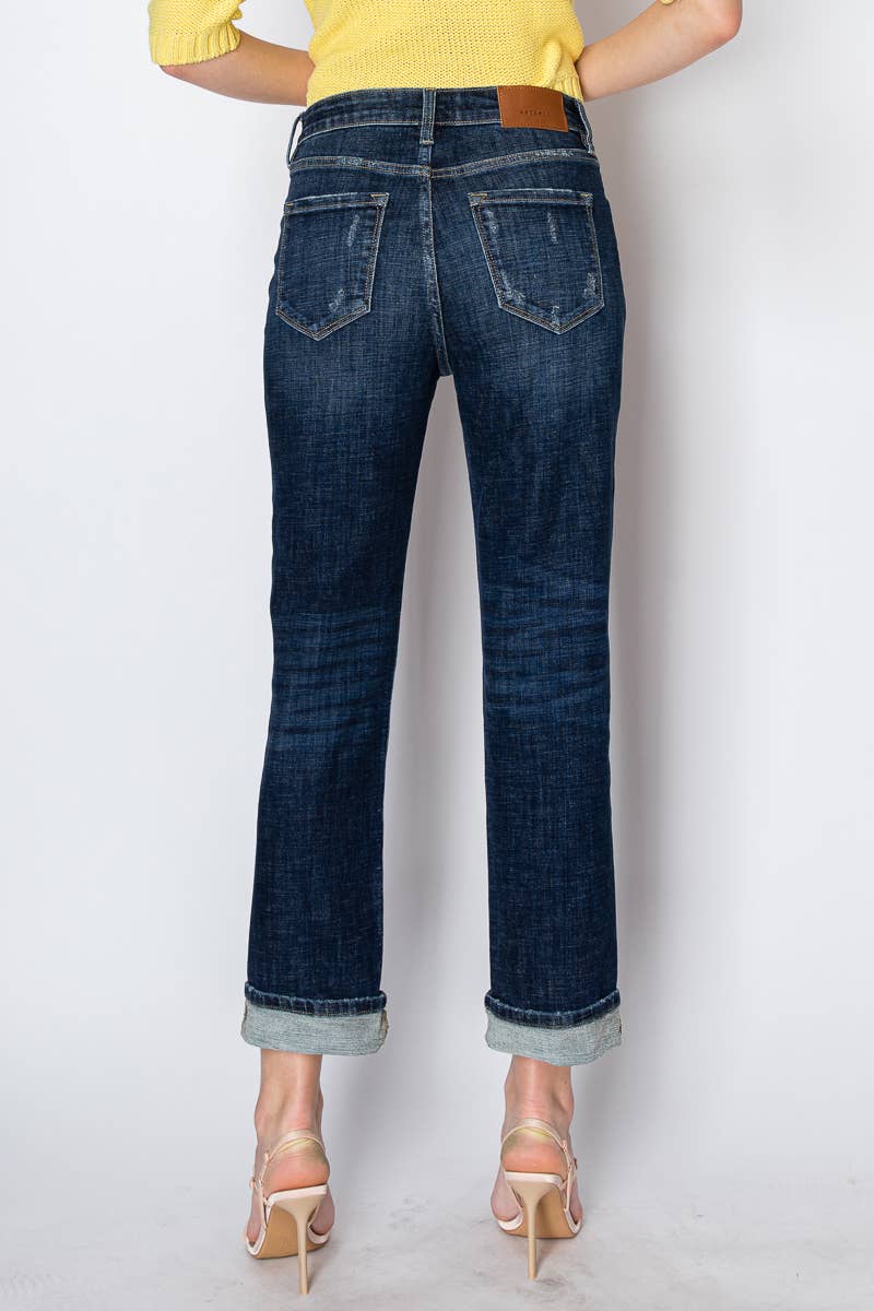 Tummy Control High Rise Stretch Straight Jean