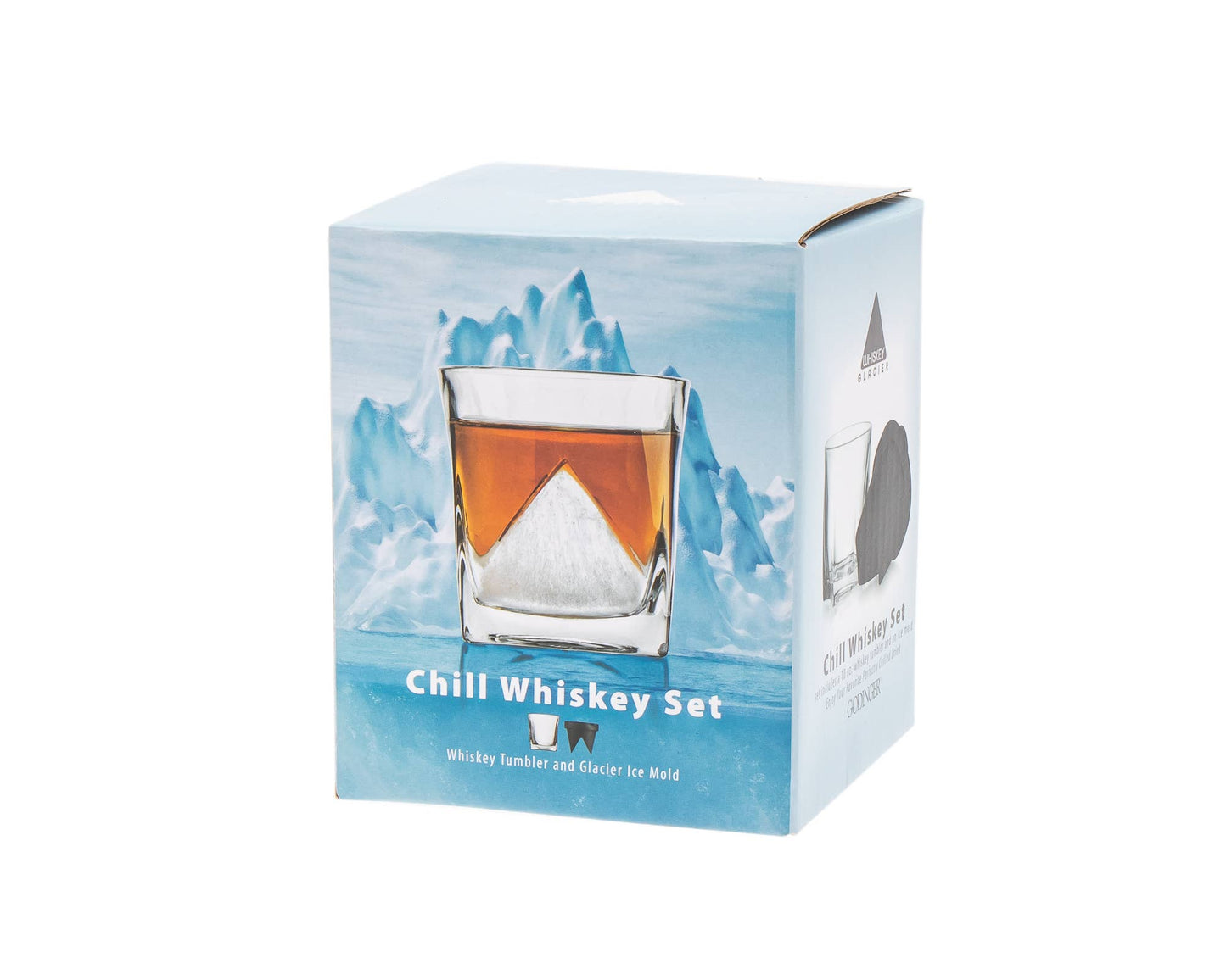 Whiskey Glass and Ice Mold Gift Set