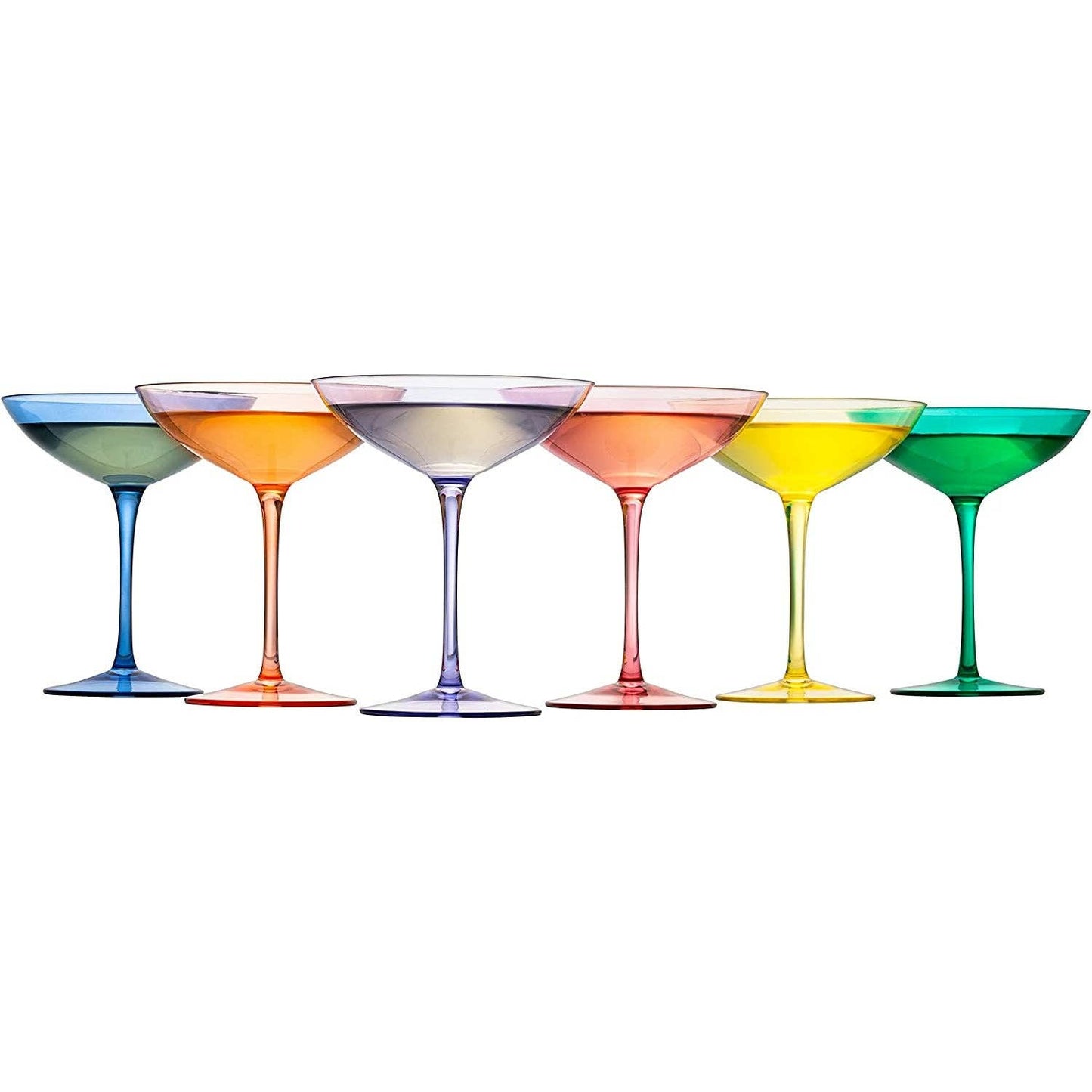 Set of 6 Champagne Coupes | 12oz by The Wine Savant