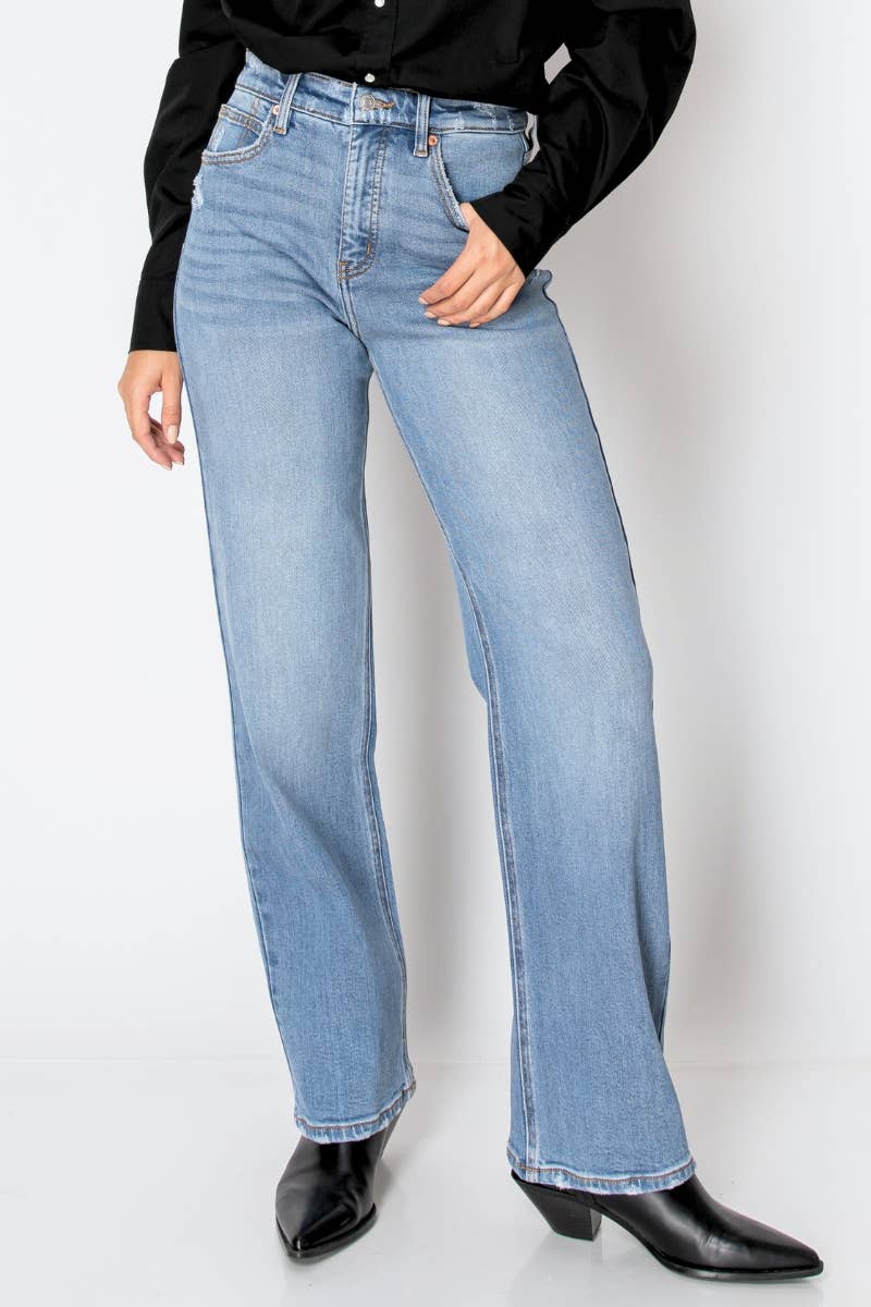 ECO ZERO COTTON TUMMY CONTROL HIGH RISE STRAIGHT JEANS