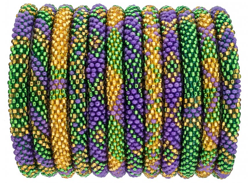 Roll-On® Bracelets Mardi Gras