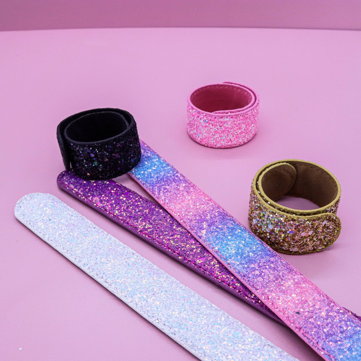 Sparkly Glitter Slap Bracelet