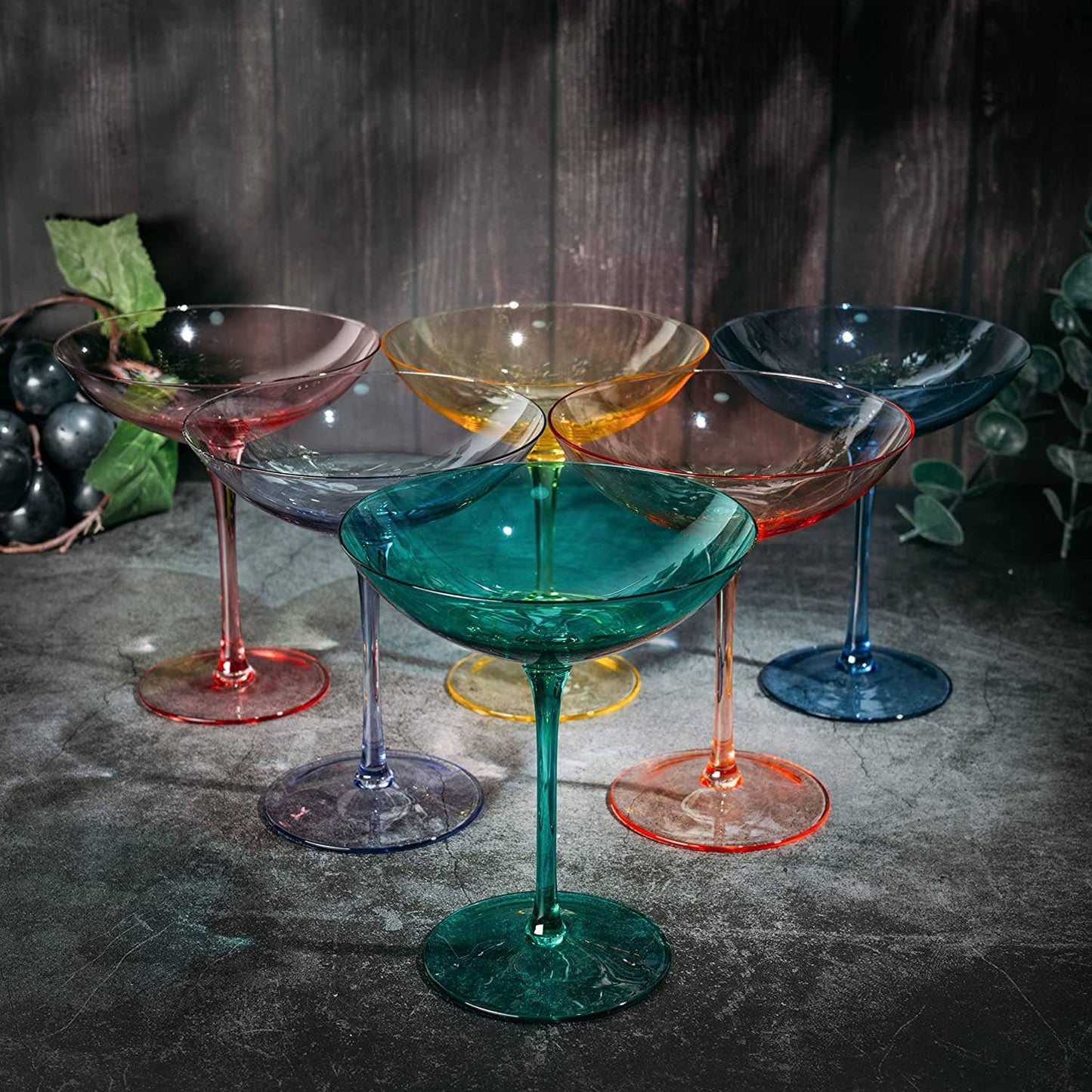 Set of 6 Champagne Coupes | 12oz by The Wine Savant