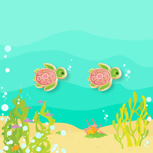 Turtle-y Stud Earrings