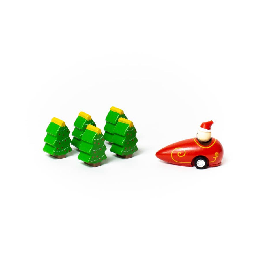 Santa & Christmas Tree Bowling Game