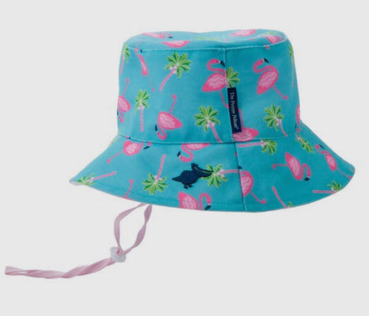 Preppy Pelican Bucket Hat - Flamingo Flock Design