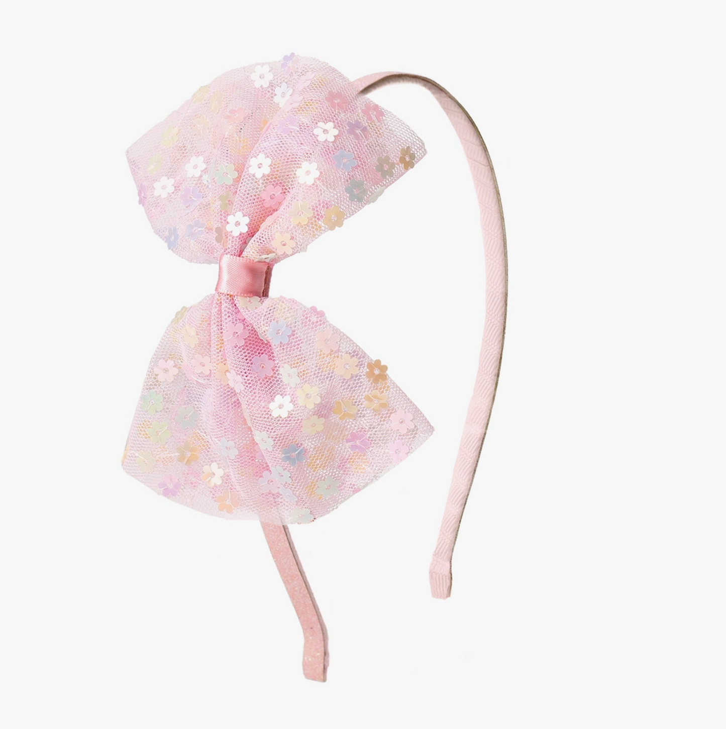 Confetti Flower Bow Headband - Kids Spring Headband
