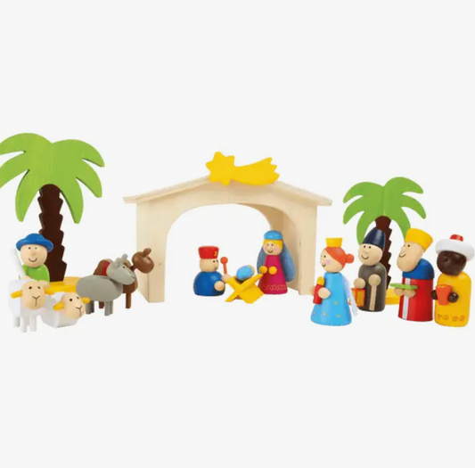 Small Foot Wooden Manger Set